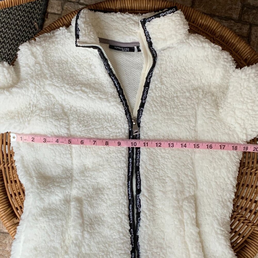 Bebe Sport Faux Shearling Jacket Sz S - Picture 12 of 14